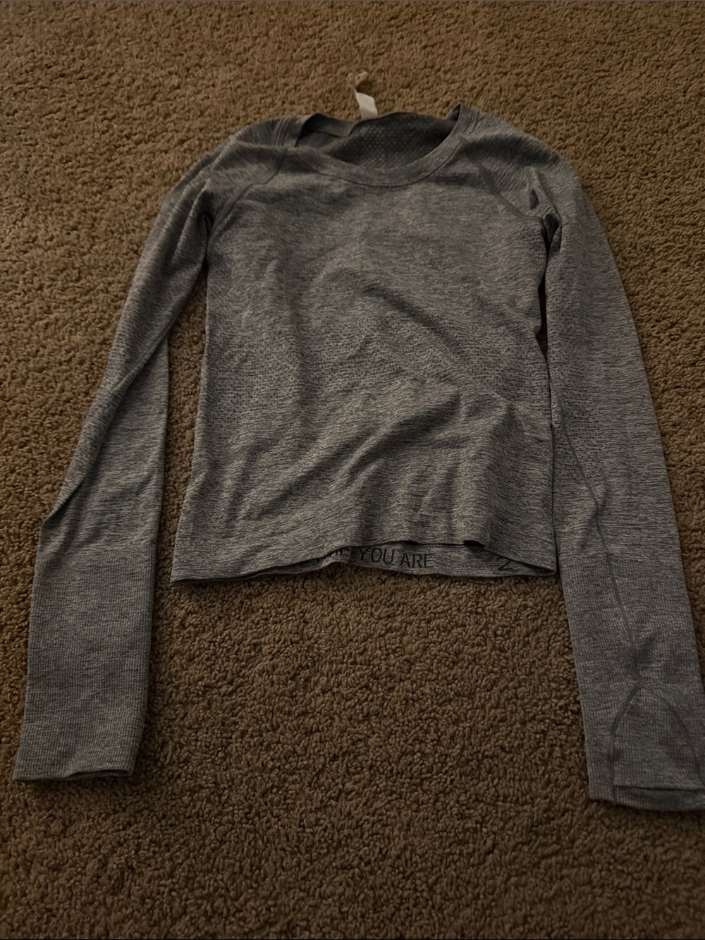 Gray Lululemon Swiftly Tech Long Sleeve Top- Size 2